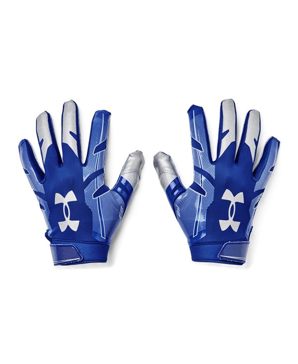 Gants de football Under Armour F8 pour homme, noir (001)/or métallique,  moyen 