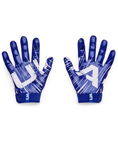 UA Blur Guantes Fútbol Americano para Hombre Royal/Metallic Silver