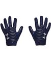 UA Blur Men's Football Gloves Midnight Navy/Metallic Silver