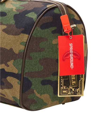 Sprayground Shark Shape Check Duffle Bag