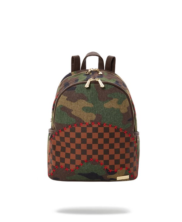 Sprayground Shark Shape Check Savage Backpack