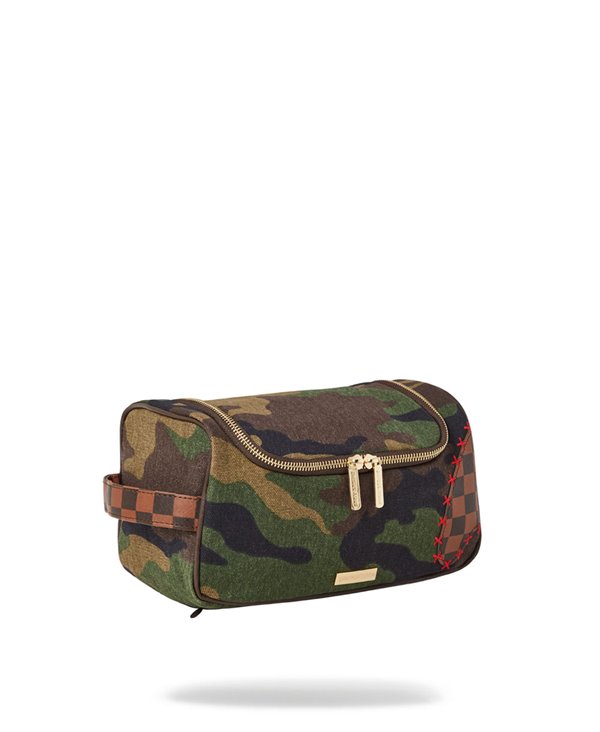 Sprayground Shark Shape Check Toiletry Bag