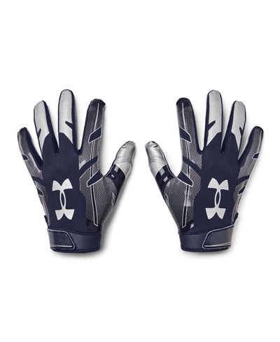 UA F8 Guanti Football Americano Uomo Midnight Navy