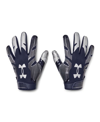 UA F8 Herren American Football Handschuhe Midnight Navy