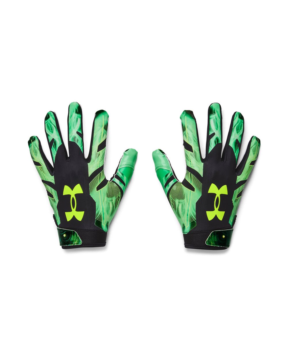 Under armour football gloves green Clearance