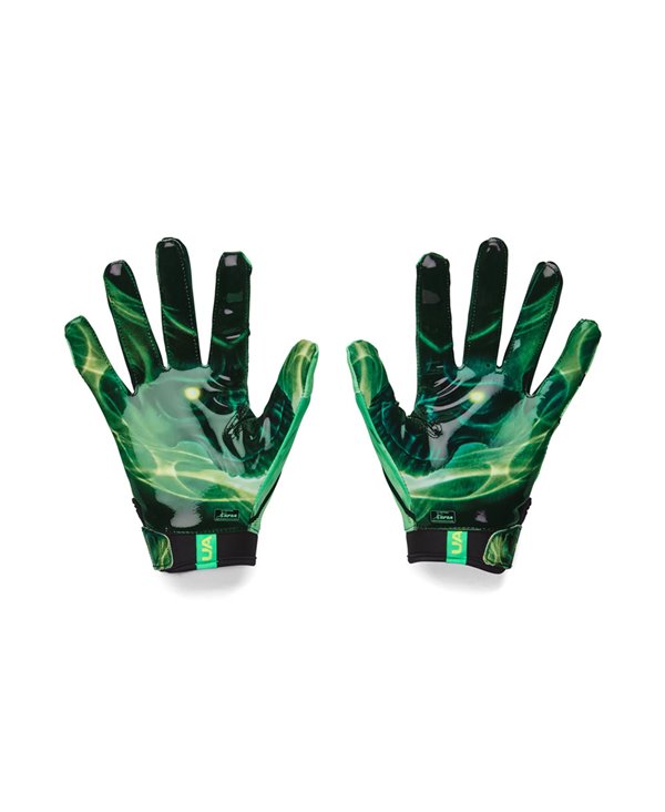 Under armour football gloves green Clearance