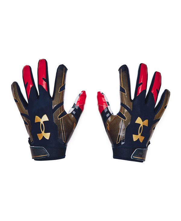 UA F8 Herren American Football Handschuhe Academy/Red