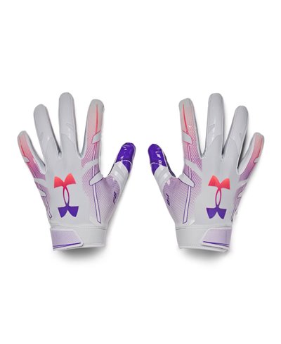 UA F8 Guanti Football Americano Donna Halo Gray