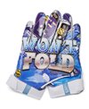 UA Blur LE Guanti Football Americano Uomo White/Carolina Blue