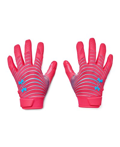 UA Blur LE Herren American Football Handschuhe Penta Pink