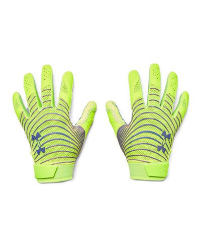 UA Blur LE Gants Football Américain Homme High-Vis Yellow