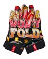 UA Blur LE Men's Football Gloves Black/Red