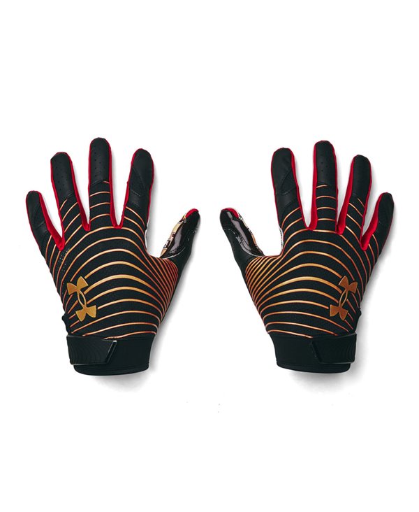 UA Blur LE Guantes Fútbol Americano para Hombre Black/Red