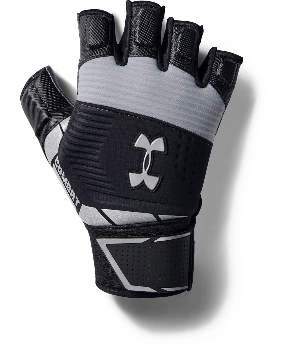 UA Combat HF - NFL Gants Football Américain Homme Black