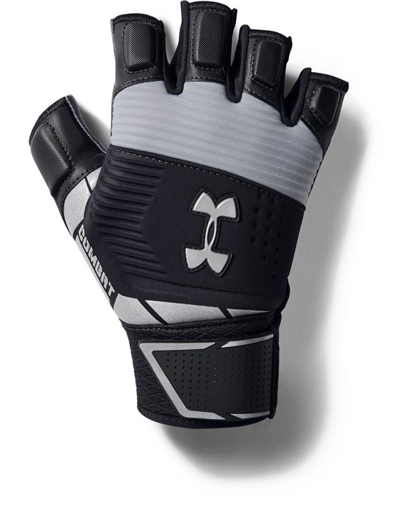 UA Combat HF - NFL Gants Football Américain Homme Black