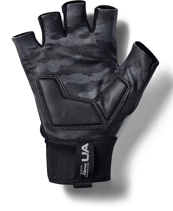 Gants de football Under Armour F8 pour homme, noir (001)/or métallique,  moyen 