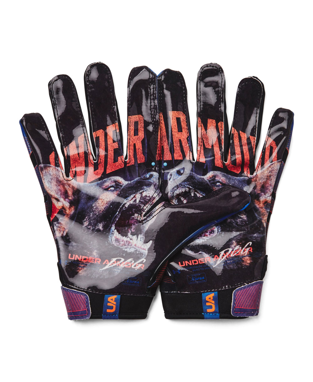UA F8 Men's Football Gloves Black/White