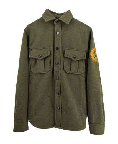 Men's Wool Shirt Adirondack Military Green
