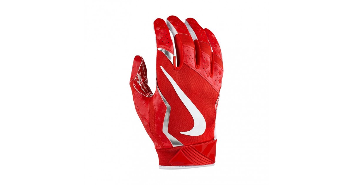 Nike Vapor Jet 4 Men's American Football Gloves University Red/Meta...
