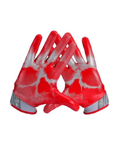 red and black nike football gloves