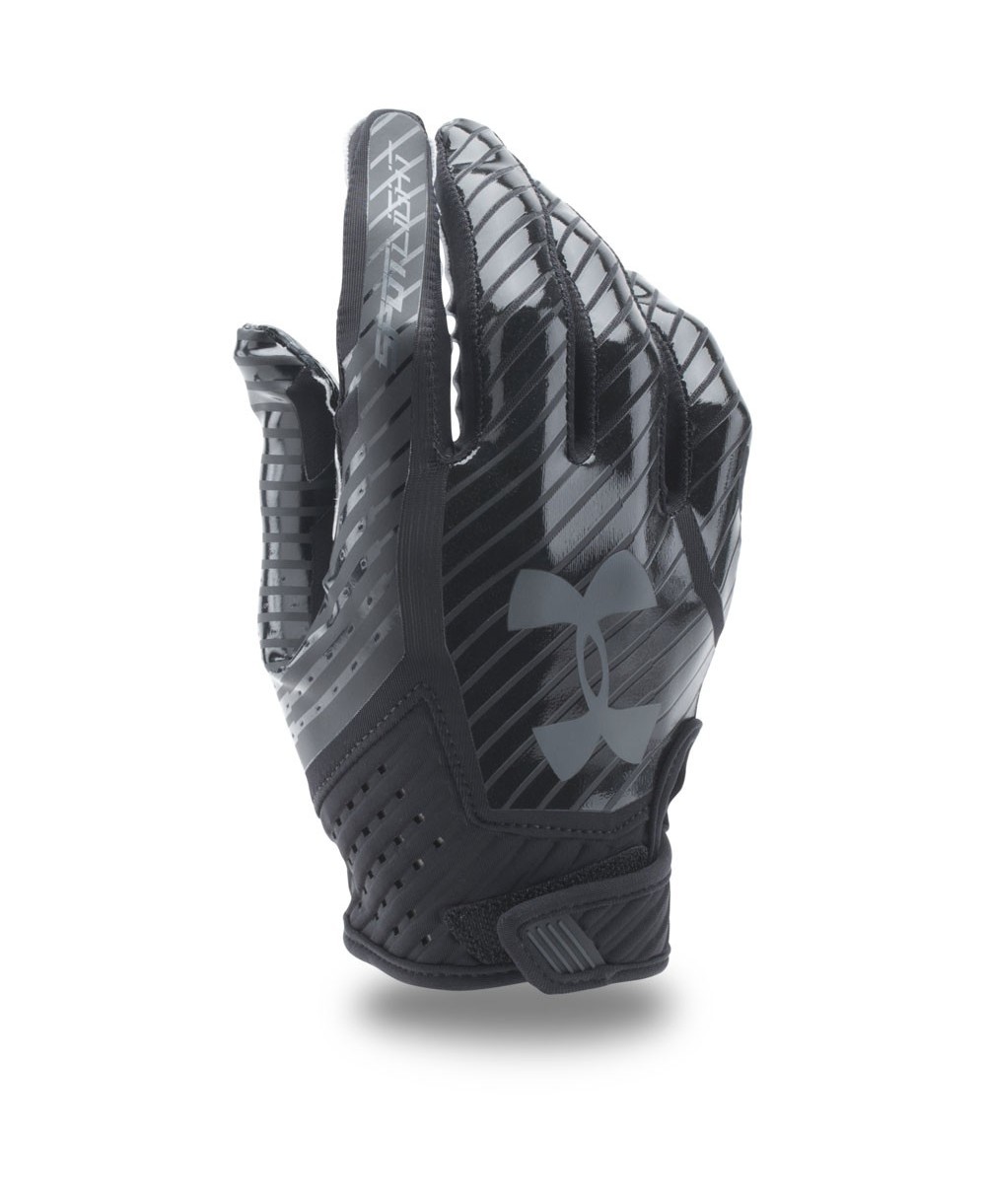 black under armour football gloves