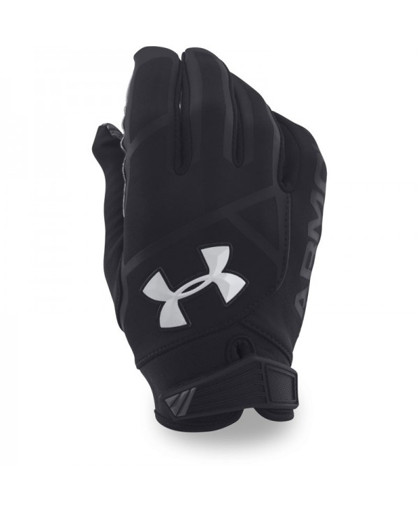black and white under armour football gloves