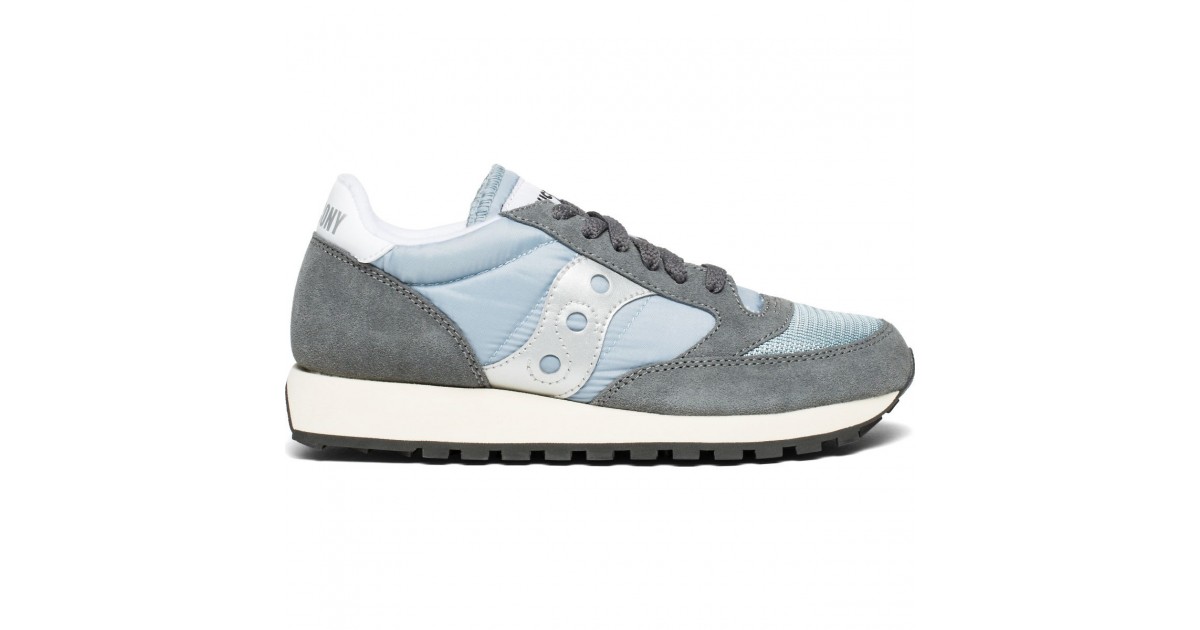 Saucony Women's Jazz Original Vintage Sneakers Shoes Grey/Blue/White